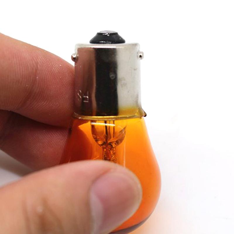 2pcs Universal Car 1156 12V 21W Lamps Car Turn Signals Lights Replaceable Car Orange Reverse Bulbs Auto Light Accessories