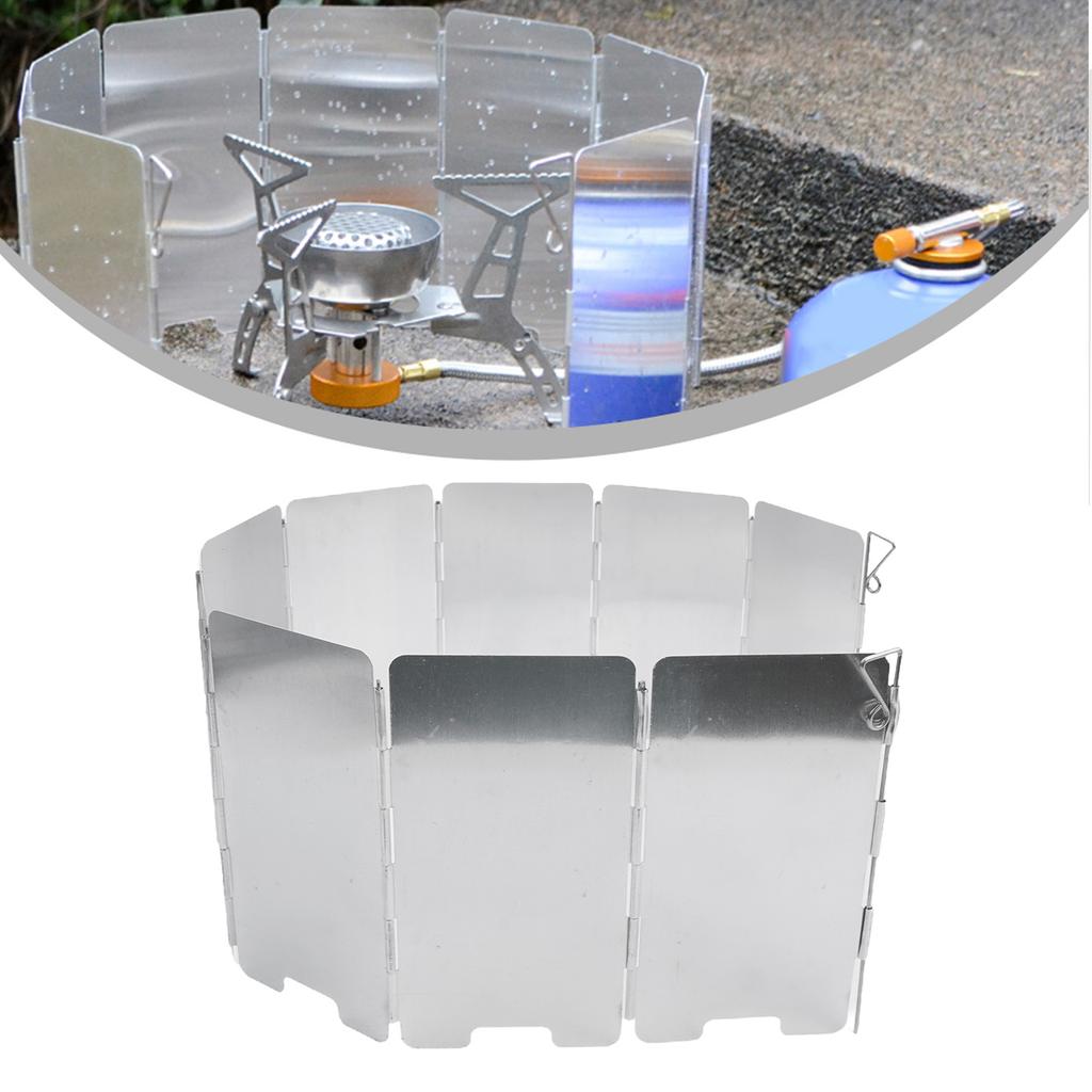 Lightweight Camping Cooking Stove Windscreen Carry Bag Folding Windshield