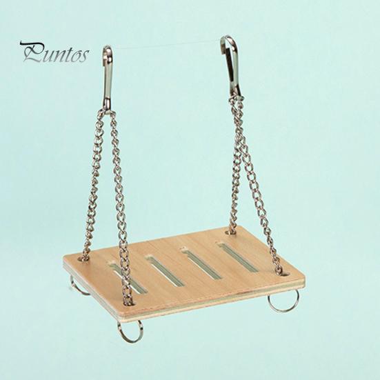 Hamster Platform Villa Double Layer Harmless Pet Toy Solid Wood Dwarf Hamsters House Climbing Play Hut Chews for Home