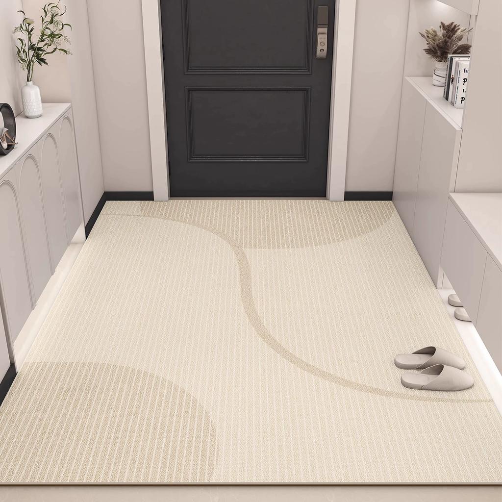 Door Floor Mat, High-End Door Floor Mat, Dirt-Resistant Pvc Leather, Leave-In Washable, Erasable, Cutting, Non-Slip Door Carpet