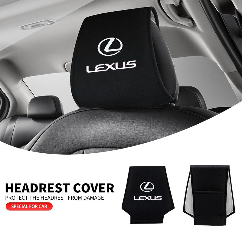 Car Headrest Cover Seat Head Pillow Neck Headrest Cover Car Stying For Lexus F SPORT ES UX 300e GS GX IS LBX NX RX 350h 450h