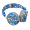 Cute Blue Dinosaur Headphones Wireless Bluetooth Headphones Foldable Portable Headsets for Music