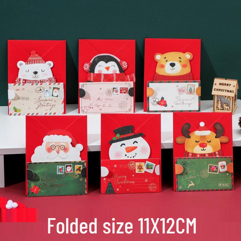 3D Christmas Music Greeting Card - Mini Cartoon Design for Children