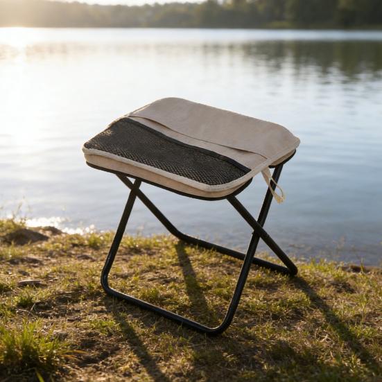 Mini Folding Stool with Carry Bag Portable Lightweight Heavy Duty Waterproof Outdoor Camping Backpacking Beach Picnic Fishing Collapsible Chair Seat