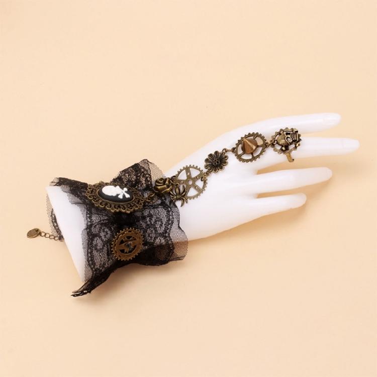 Fingerless Rings Gloves for Masquerade Balls Cosplay Costume Female Accessories