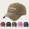 1pc Unisex "Los Angeles" Vintage Printed Baseball Cap for Women,adjustable Outdoor Sports Hat,suitable for Fishing and Camping