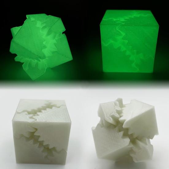 3D Printed Gear Cube Toy Stress Anxiety Relief Spin Cube Travel Portable Gear Square Block Sensory Fidget Toy Kids Teens Adults Gift
