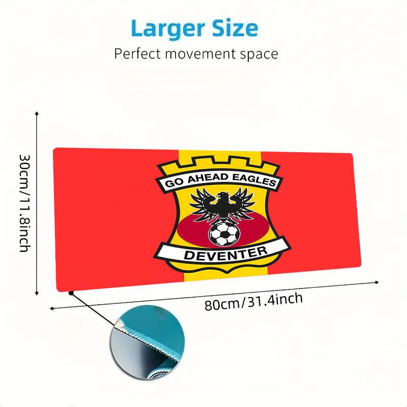 Go Ahead Eagles Print  Cushion Non-slip Laptop Tablet Big Mousepad XXL Mat Mini PC Playmat With Lock edge