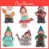 Simulated Christmas Dwarves Elves Family Character Models Micro Decor Landscape