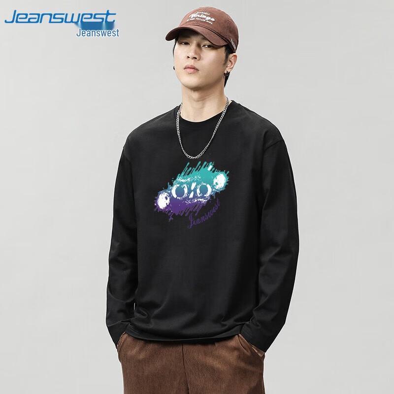 Jeanswest Men s Playful Print Cotton Long Sleeve T-Shirt XL