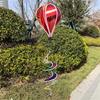 Multifunctional PVC Rotating Hot Air Balloon Wind Spinner for Outdoor Gardens Patios Balcony Weather Proof Ornaments