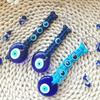 Boho Evil Eye Pendant Handmade Macrame Turkish Nazar Charm Cotton Tassel Bag Hanger Car Ornament Home Decor Gift