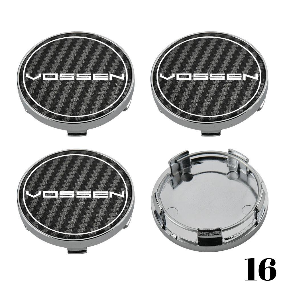 Emblem VOSSEN Mittelkappe 58mm 60mm Radkappe Nabenkappe 62mm 63mm Radkappe 65mm JDM Styling Sportfelge Reifen Autozubehör