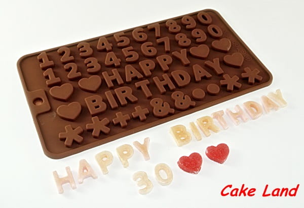 Stampo in Silicone per Praline Decorazioni Zuccherate Cioccolato Numeri