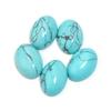 2-10 pezzi Cabochon di Turchese Blu Naturale Cabochon Ovale con Fondo Piatto Perline Sfuse Per la Realizzazione di Gioielli Anello Fai da Te Accessori per Collana