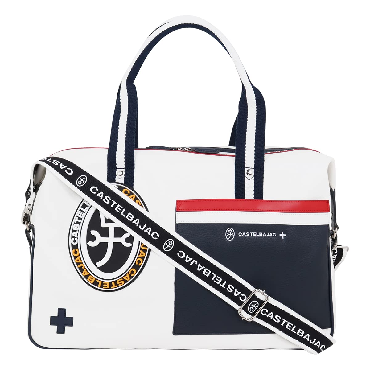 

Boston Mick 039331 Travel Bag Roll Boston Synthetic Leather White [Castelbajac] Men s [31]