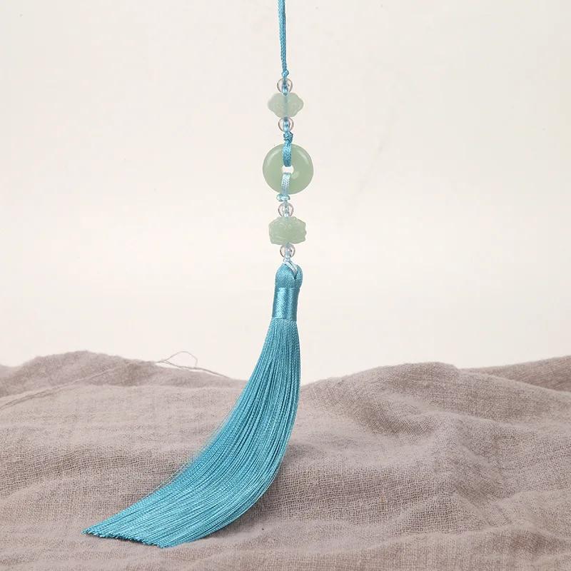 2Pcs Imitation Chinese Knot Tassels DIY Curtain Clothes Bag Craft Supplies Classical Style Tassel Pendant 13cm Beaded Fringe