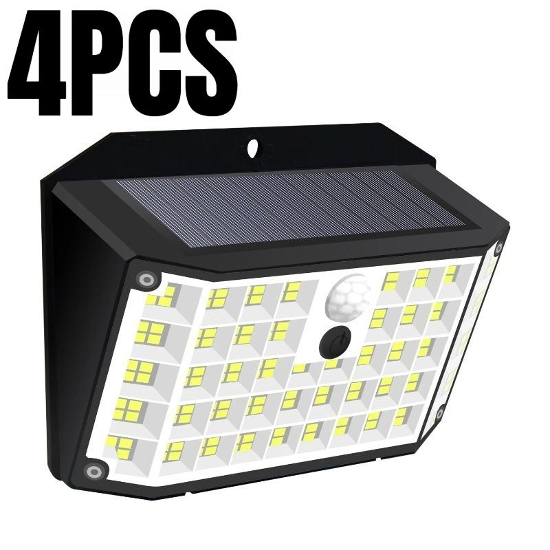 176 LED Solar Lights Outdoor Waterproof Motion Sensor Solar Powered Flood Lights Security Wall Lights 3 Modes Yard Deck Garden