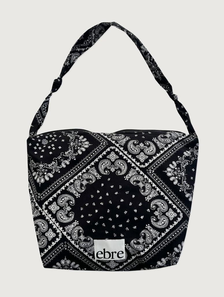 Ebre Paisley Hobo Bag Black