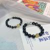 Original Partner-Stil Goldener Rutilquarz & Goldener Obsidian Kristall Perlenarmband - Einzigartiges Schmuckgeschenk