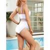 Sexy Deep V One Piece Women Swimsuit Woman 2025 Swimwear Female Bathing Suit Swimming for Monokini Beach Wear Block Drawstring