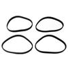 6x0.2x0.5 inch Bandsaw Rubber Tires Band Saw Pulley Tires Manual Measurement Deviation Elastic Rubber Material