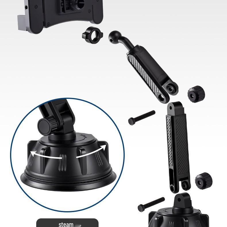 Foldable Telescopic Car Phone Holder for Dashboard & Live Broadcasts