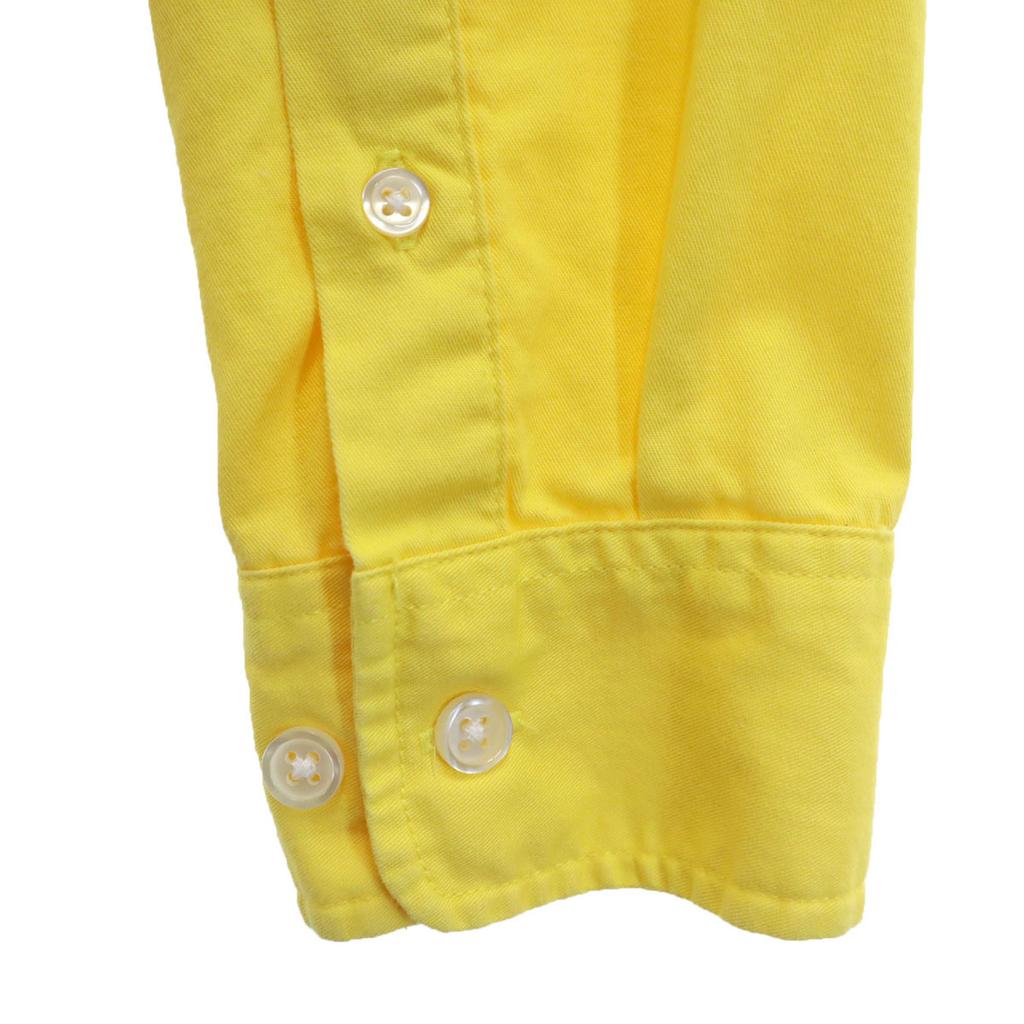 Supreme 14SS Long Sleeve Two-tone Color Cotton Shirt S Yellow Men's Used