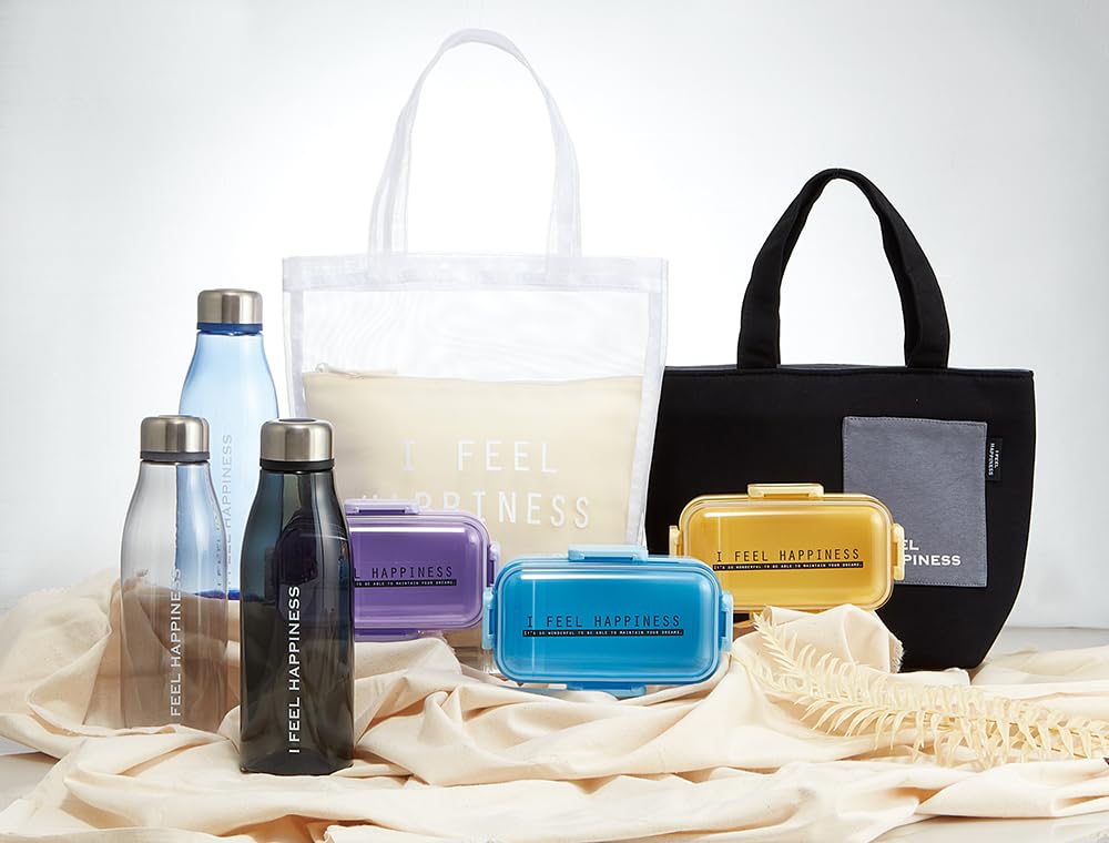 Skater Bento Box, 2-Tier, 600ml, for Women, Made in Japan, with a Soft Dome-Shaped Lid, Dishwasher and Microwave Safe, See-Through Color, Pale