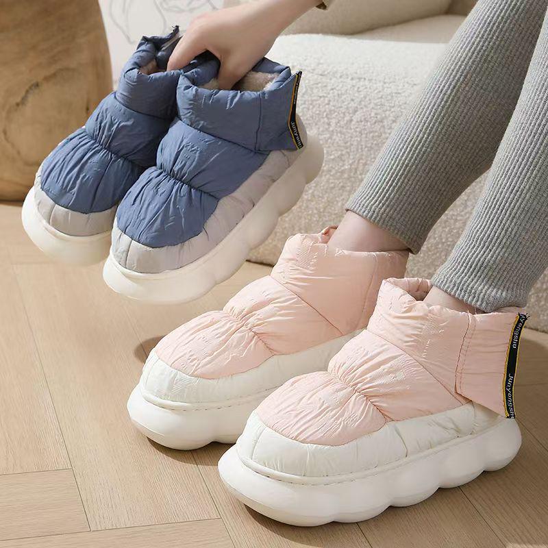 Damen Winter High-Top Indoor/Outdoor Warm gefütterte Schneestiefel mit dicker Sohle