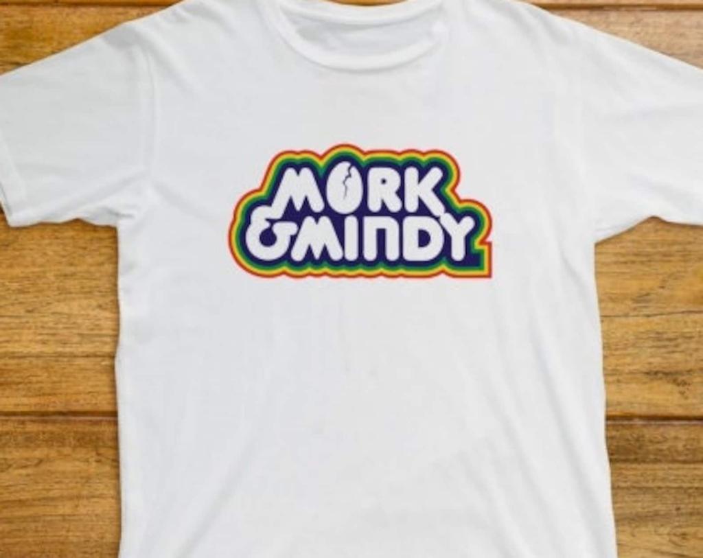 Mork & Mindy T Shirt 940 Retro White Unisex Graphic Tee