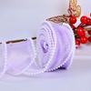 Pearl Fish‑Tail Tulle Ribbon, Decorative Tape for Flower Cake Gift Box Wrapping, Bow Making Handmade DIY Craft Material