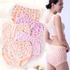 5PCS High Waist Elderly Plus Size Briefs Breathable Women Underwear Flower Cotton Panties  Gifts