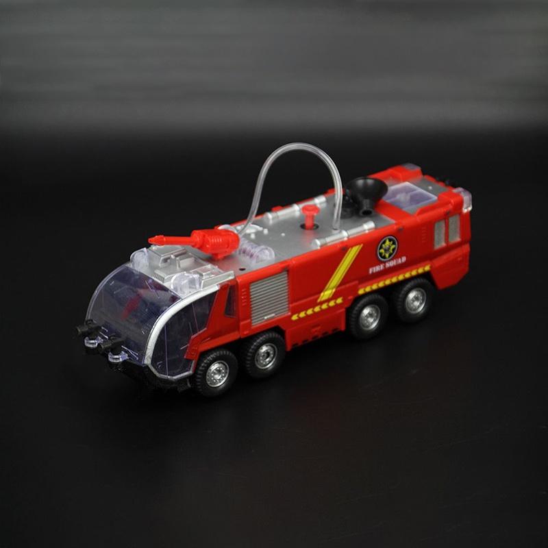 Fire Truck Rescue Fighters Vehicle With Lights Sounds And Water Pump For Kids**