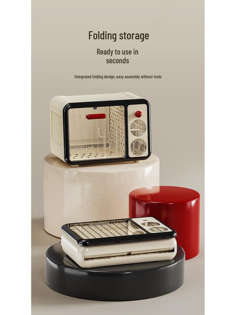 Desktop Dustproof Cup Storage Rack for Kitchen Countertops