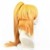 Yellow Demon Slayer Kimetsu no Yaiba Agatsuma Zenitsu femei coadă de cal perucă lungă costum Cosplay peruci din păr sintetic rezistent la căldură