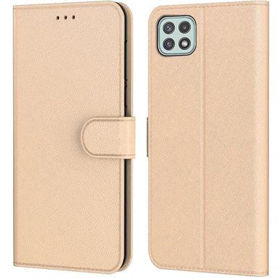 Etui Ochronne - PROSHOP - dla Samsung A22 5G - Portfel - Złote - Odporne na Zarysowania - Odporne na Wstrząsy