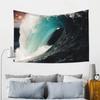 Sea Wave Tapestry, Bohemian Style, Hippies, Wall Decoration, Picnic Mat, Beach Towel, Room Decoration Aesthetics Tapestry Wall