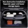 Car Trunk Cargo Cover For Hongqi EHS7 / Tiangong 08 2024 2025 2026 Storage Partition Privacy Curtain Interior Auto Accessories