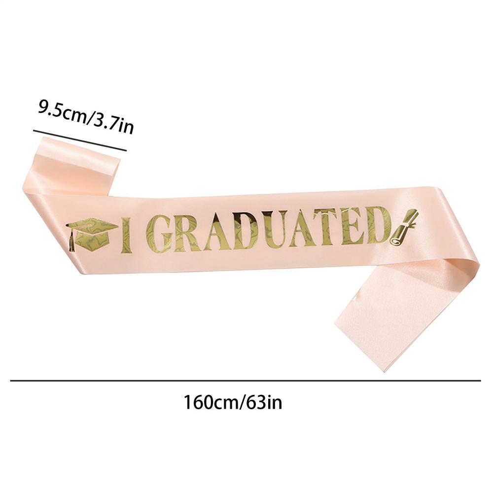 

Graduate Sash I Graduated Shoulder general graduate cheerleading graduation ribbons graduation party shoulder School Supplies шампанського