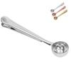 Coffee Spoon Sealing Clip 2 in 1 Stainless Steel Tight Sealing Deepen Design Convenient Practical Co