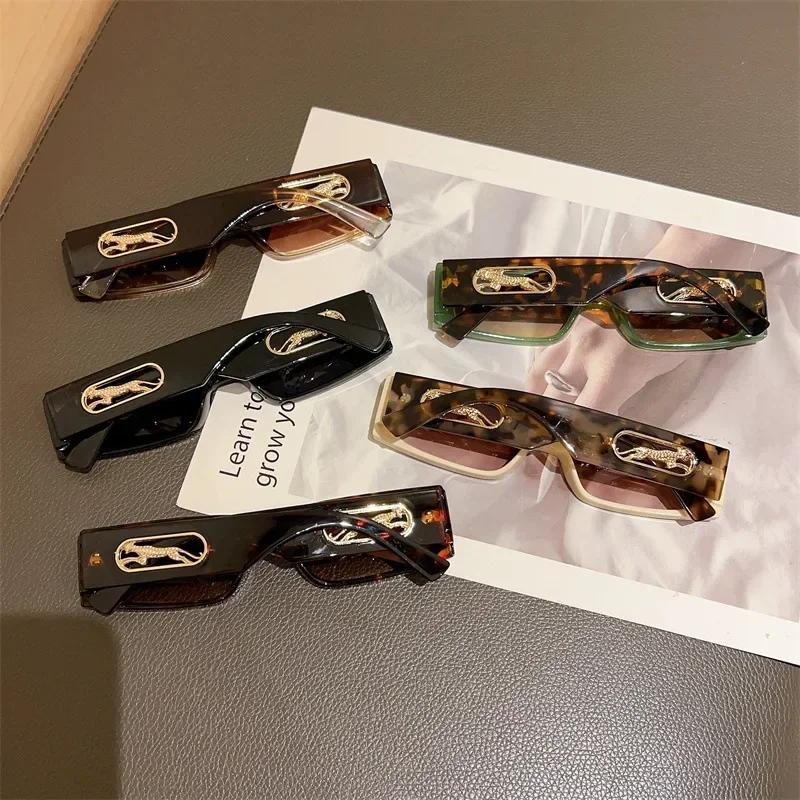 Rectangle Sunglasses Women Fashion Luxury Brand Designer Square Sun Glasses Men Classic Punk Eyeglasses Shades UV400