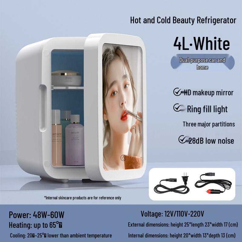 

Мини-косметический холодильник для автомобиля и дома – Двойное использование для масок для лица и ухода за кожей белый