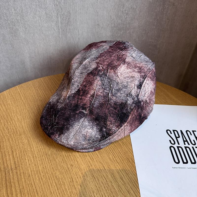 Retro Japanese Style Cap With Breathable Cotton Blend For Summer Casual Wear