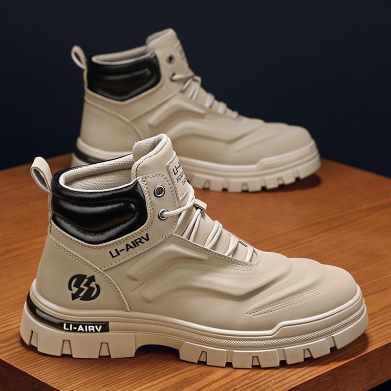 Fashion CYYTL Winter Mens Boots Ankle Casual Shoes Leather Cowboy Combat Tactical Motorcycle Chelsea Work Outdoor Hiking Designer Luxury