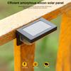 4Pcs Solar Stair Fence Light Solar Step Lamp IP65 Waterproof Yard Garden Stair Lamp Solar Wall Lamp for Courtyards Pathway Patio