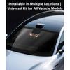 2026 Solar Power Car Demon Eye Light Cool Flashing Warning Light Dynamic Safety Vehicle Signal Lights Universal New