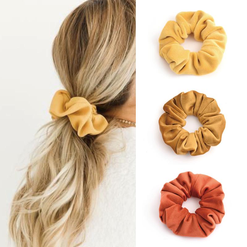 Elegant Velvet Hair Ring Scrunchie Women Girls Elastic Hair Rubber Bands Gum Accessories Tie Hair Rope Ponytail Holder Headdress