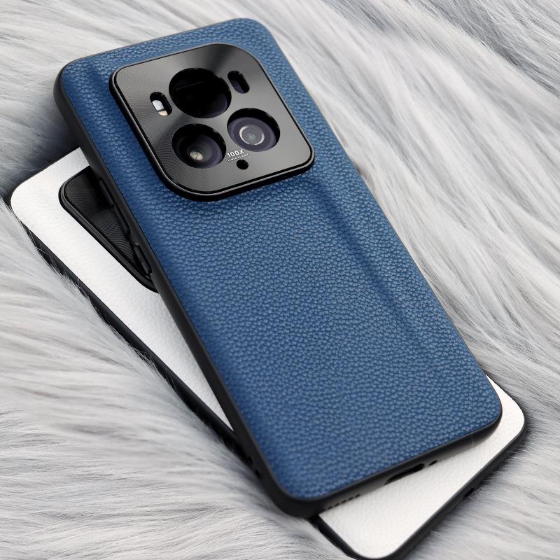 Honor Magic6 Ultimate Edition Metal Lens Ring Leather Cover