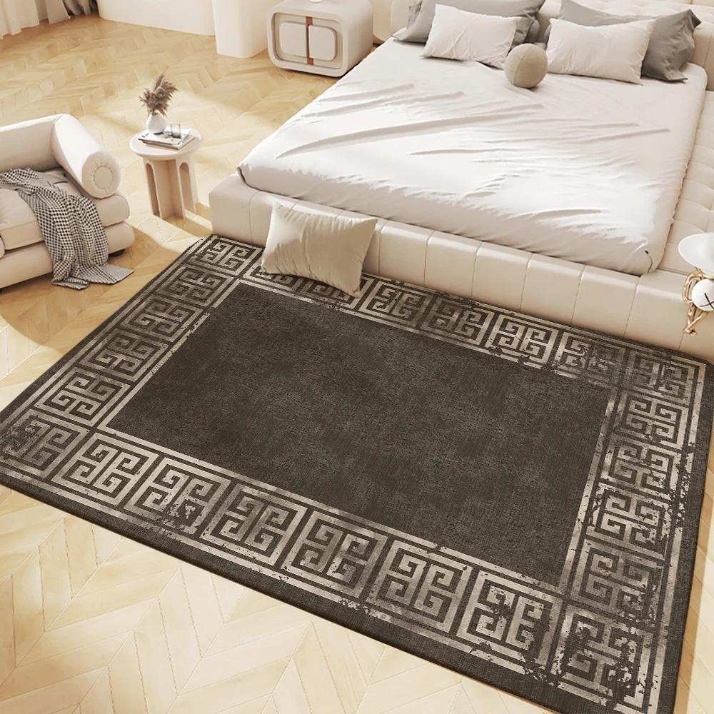 Moderner Bereichsteppich Rutschfeste Flanellteppiche für Heimdekor Wohnzimmer Schlafzimmer Küchendekor Maschinenwaschbare Fußmatte
